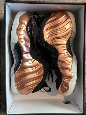 Nike Men's Metallic Copper Foamposite Athletic Sneakers - Copper/Black